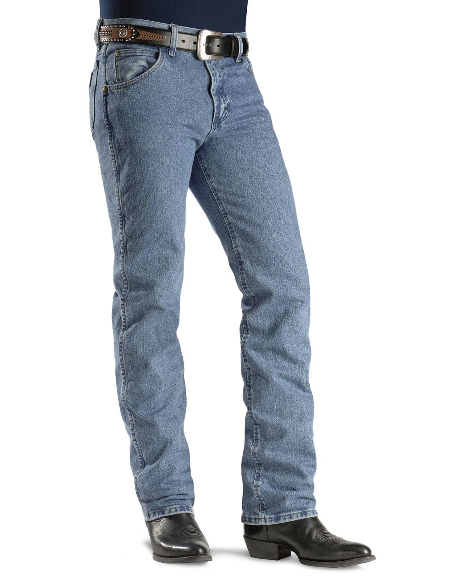 Wrangler Jeans - Cowboy Cut 36MWZ Slim Fit Jeans Stonewash 3 Wrangler Jeans - Cowboy Cut 36MWZ Slim Fit Jeans Stonewash