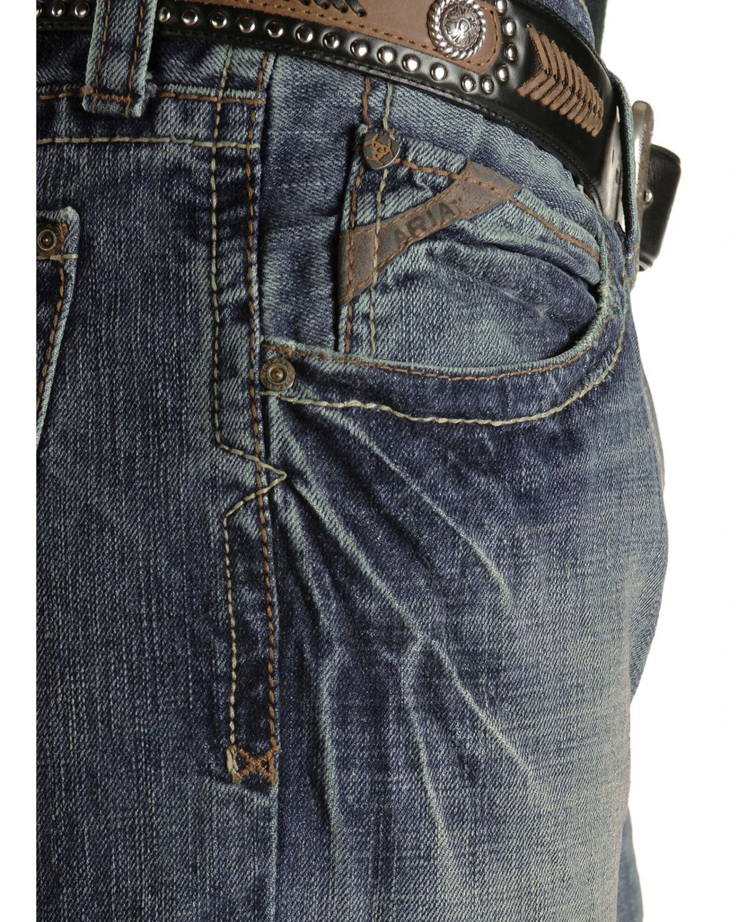 Ariat Denim Jeans - M4 Scoundrel Relaxed Fit 5 Ariat Denim Jeans - M4 Scoundrel Relaxed Fit - Image 3