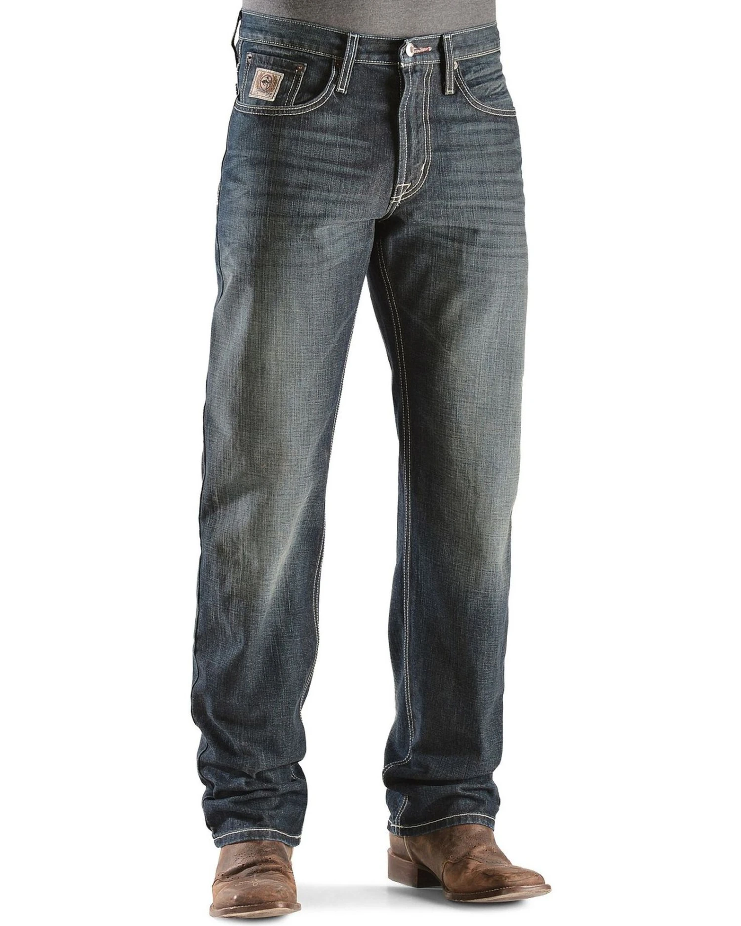 Cinch White Label Relaxed Fit Mid Rise Jeans Dark Stonewash 3 Cinch White Label Relaxed Fit Mid Rise Jeans Dark Stonewash