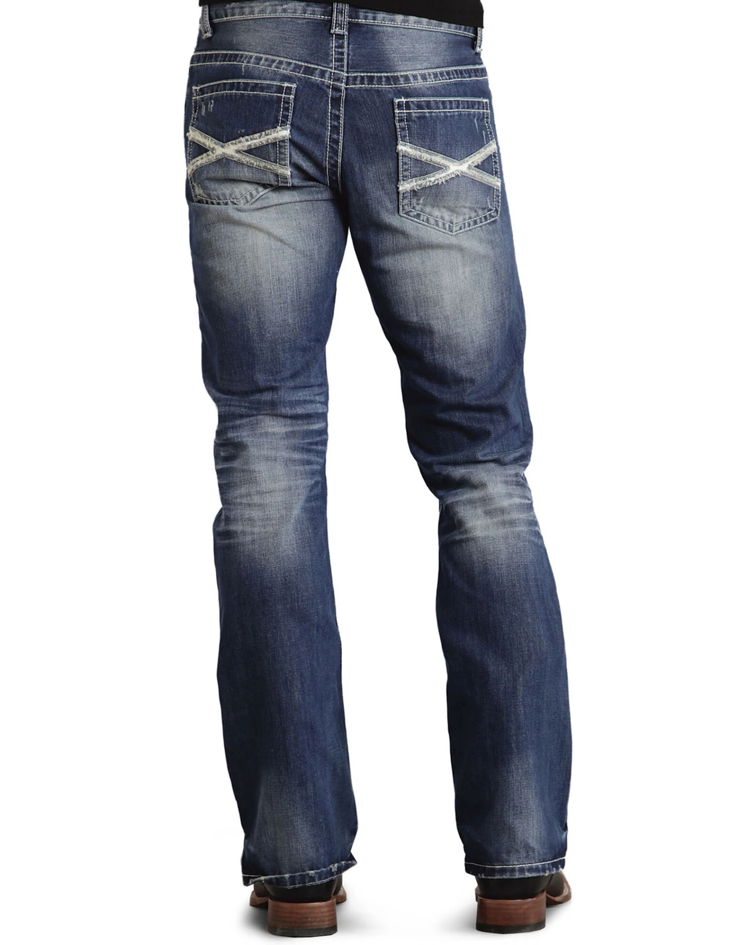 Stetson Rock Fit Bold X Stitched Jeans 4 Stetson Rock Fit Bold X Stitched Jeans - Image 2