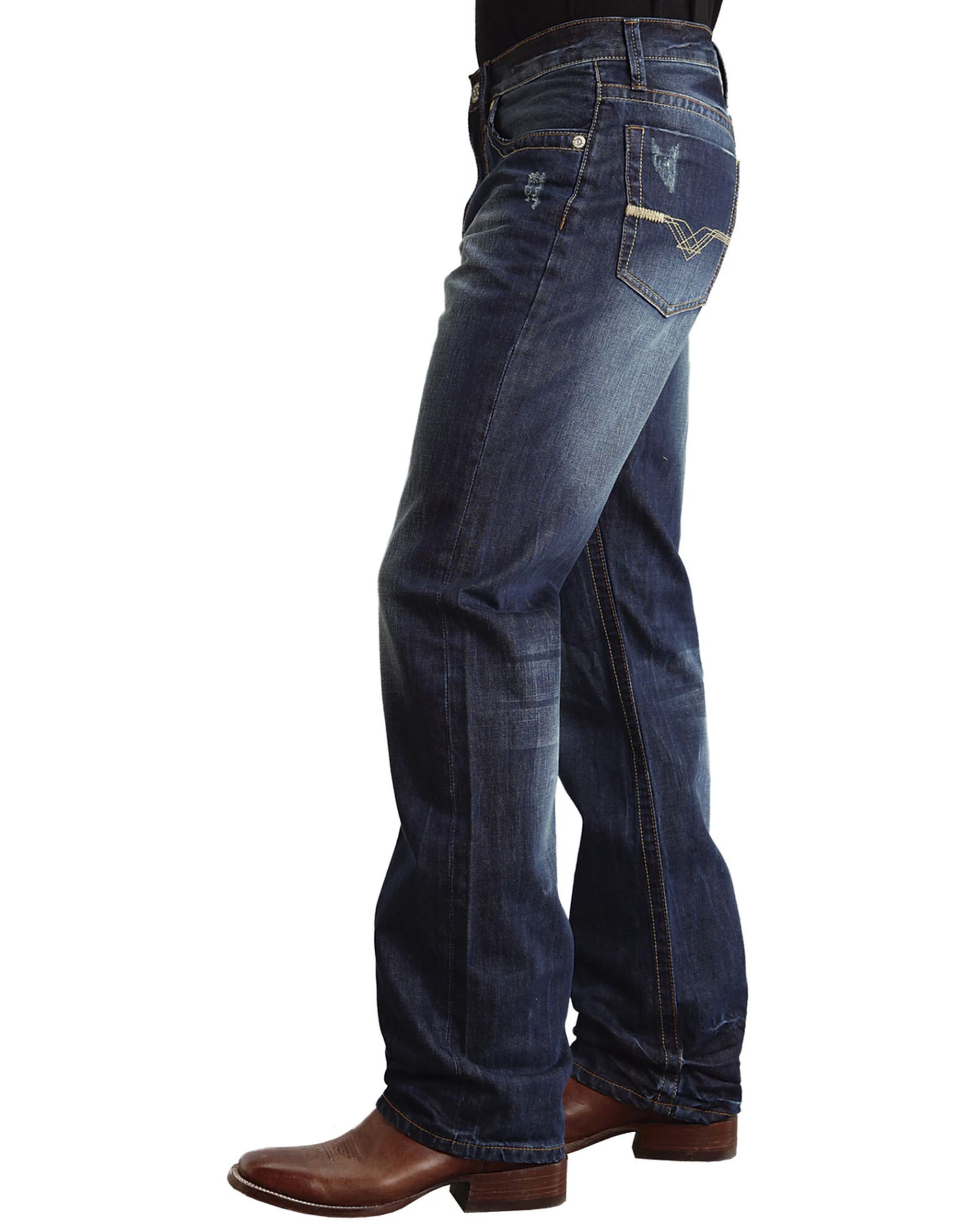 Stetson Modern Fit "V" Stitched Jeans 4 Stetson Modern Fit "V" Stitched Jeans - Image 2