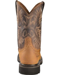 Ariat Men's 10" Sierra Pull On Western Work Boots - Square Toe 15 Ariat Men's 10" Sierra Pull On Western Work Boots - Square Toe -Boot Barn 030390 BR BK