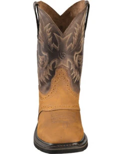 Ariat Men's 10" Sierra Pull On Western Work Boots - Square Toe 12 Ariat Men's 10" Sierra Pull On Western Work Boots - Square Toe -Boot Barn 030390 BR FT
