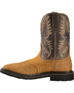 Ariat Men's 10" Sierra Pull On Western Work Boots - Square Toe 11 Ariat Men's 10" Sierra Pull On Western Work Boots - Square Toe -Boot Barn 030390 BR LT
