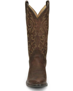 Justin Men's Leather Western Boots - Medium Toe 12 Justin Men's Leather Western Boots - Medium Toe -Boot Barn 036524 41 P4