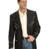 Scully Men's Black Retro Western Jacket 1 Scully Men's Black Retro Western Jacket -Boot Barn 072A34 89 P1