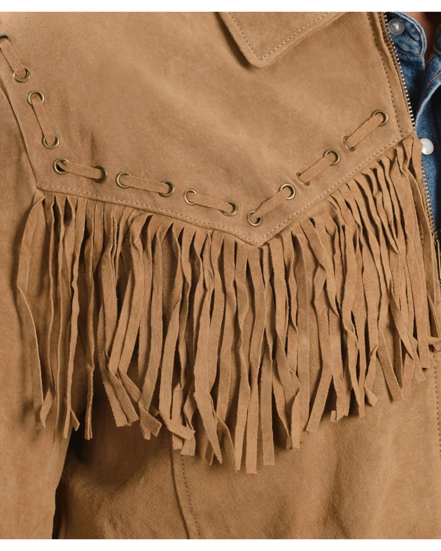 Scully Men's Fringed Suede Leather Short Jacket 6 Scully Men's Fringed Suede Leather Short Jacket - Image 4