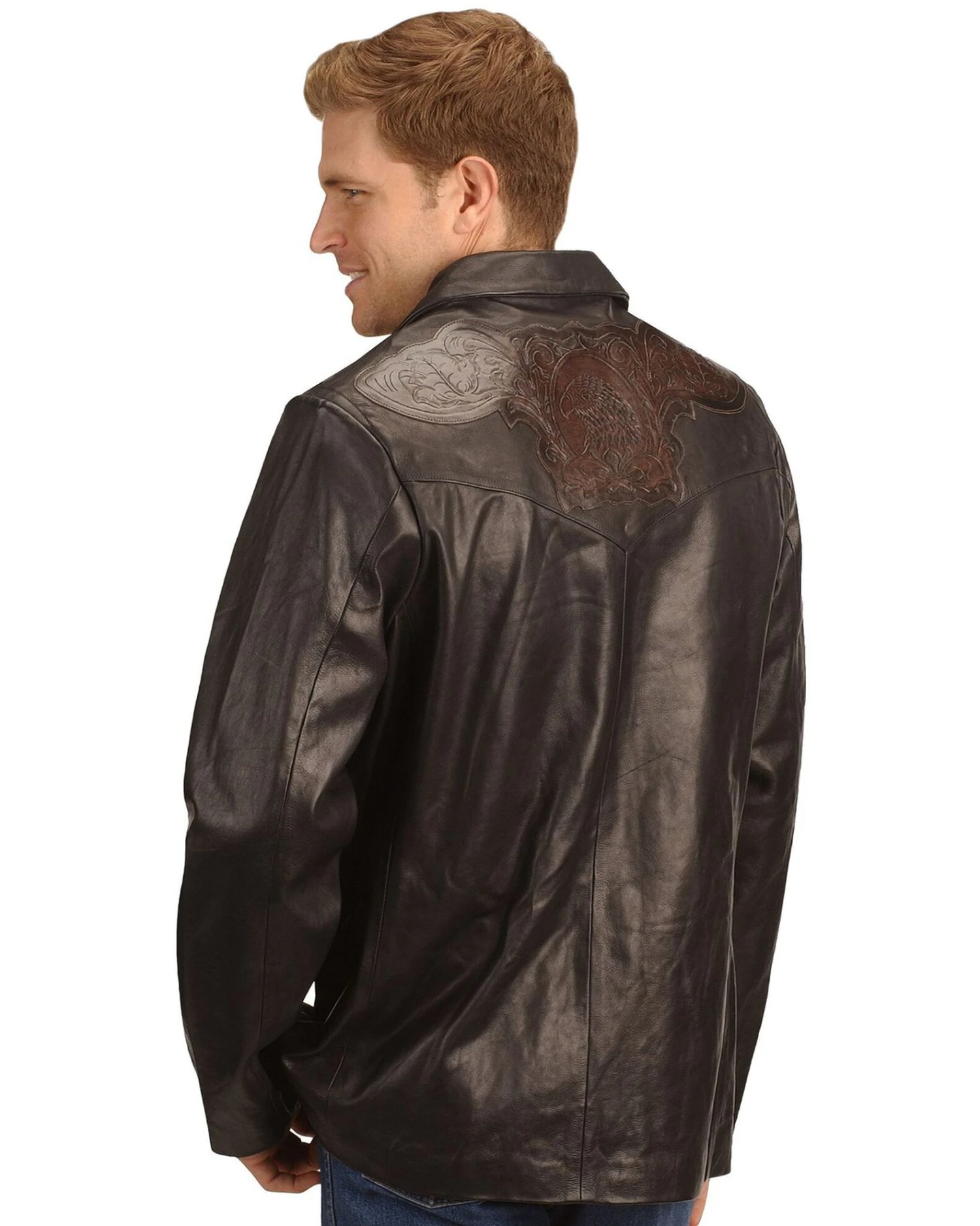 Kobler Hand Tooled Leather Blazer 4 Kobler Hand Tooled Leather Blazer - Image 2