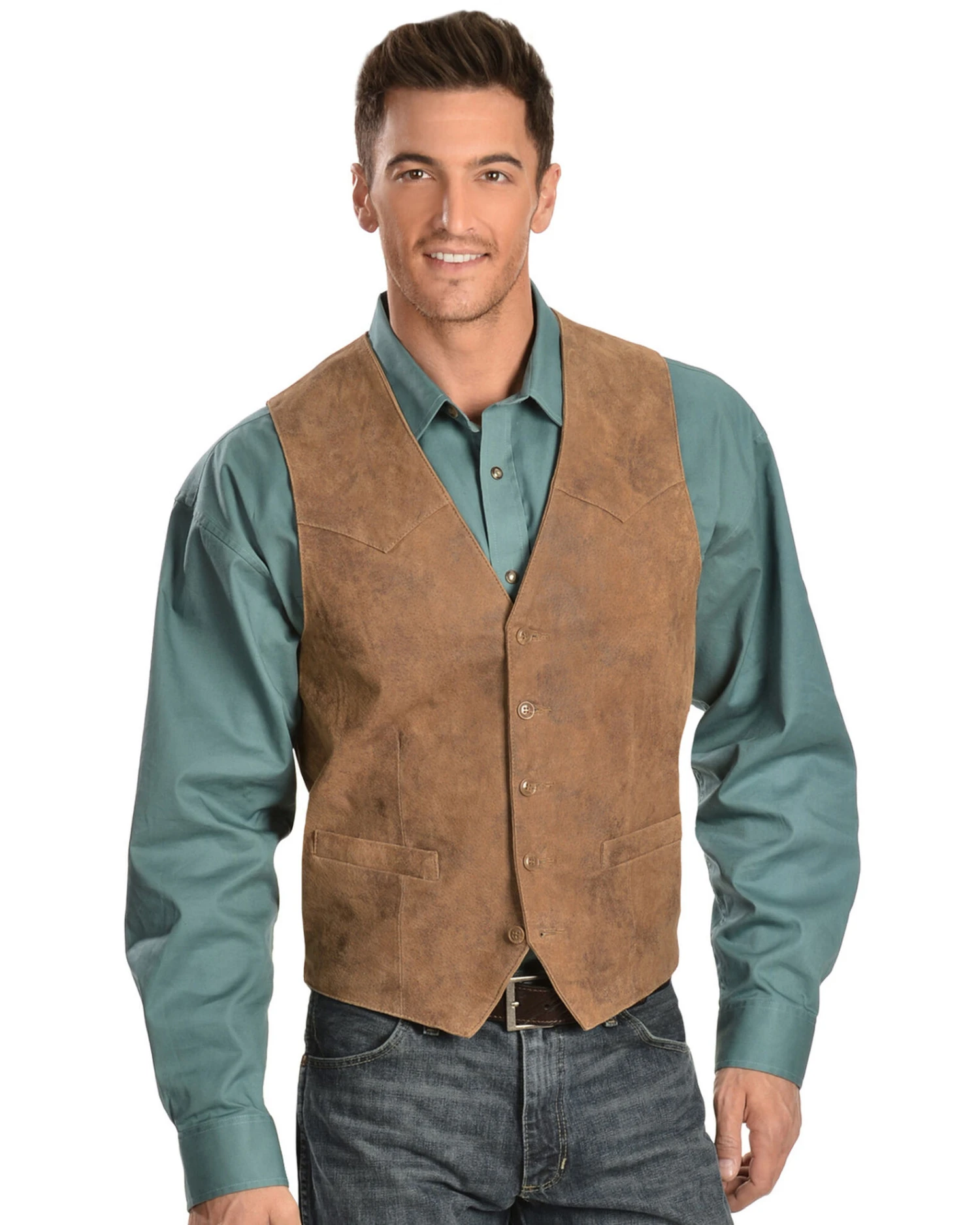 Scully Lamb Leather Western Vest 3 Scully Lamb Leather Western Vest