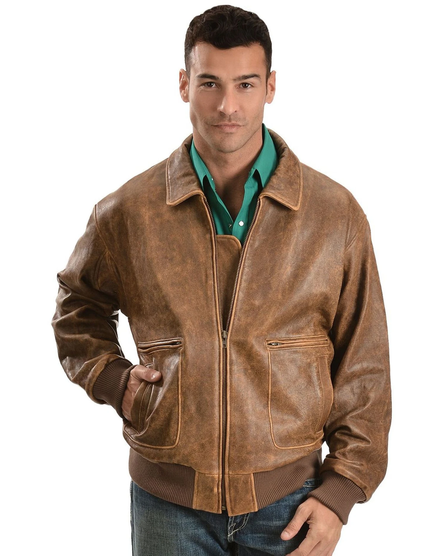 Scully Men's Vintage Bomber Jacket 4 Scully Men's Vintage Bomber Jacket - Image 2
