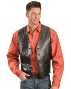 Scully Men's Lamb Leather Western Vest - Tall 12 Scully Men's Lamb Leather Western Vest - Tall -Boot Barn 082B27 89 P1