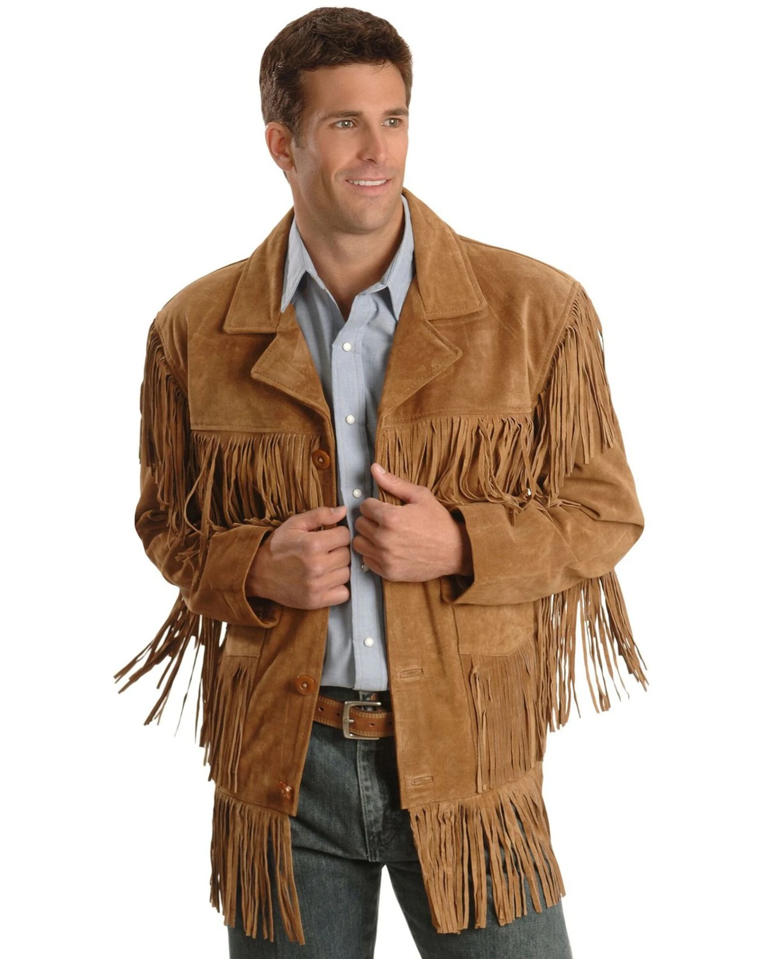 Liberty Wear Men's Suede Fringe Western Jacket - Big & Tall 3 Liberty Wear Men's Suede Fringe Western Jacket - Big & Tall