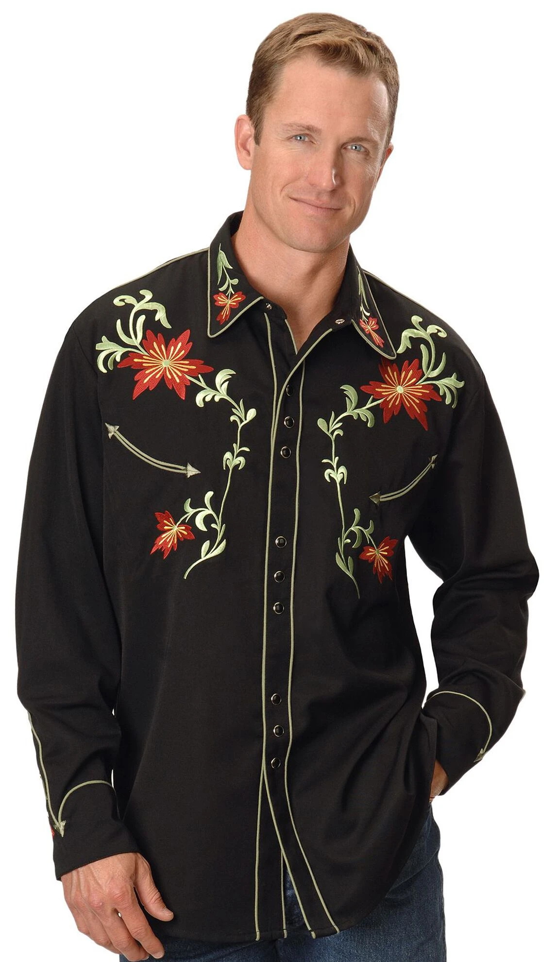 Scully Floral Embroidered Shirt 4 Scully Floral Embroidered Shirt - Image 2