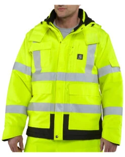 Carhartt Men's High Visibility Water Repellent Sherwood Work Jacket 10 Carhartt Men's High Visibility Water Repellent Sherwood Work Jacket -Boot Barn 086C73 G6 D2