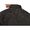 Scully Men's Black Floral Embroidered Retro Long Sleeve Western Shirt 2 Scully Men's Black Floral Embroidered Retro Long Sleeve Western Shirt -Boot Barn 092M74 002 D3