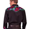 Scully Men's Vibrant Floral Embroidered Retro Long Sleeve Western Shirt 1 Scully Men's Vibrant Floral Embroidered Retro Long Sleeve Western Shirt -Boot Barn 092T81 401 P2