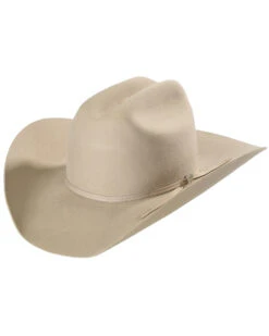 Bailey Men's Western Stampede Silver Cattleman Crown Hat