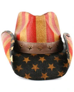 Cody James Men's Justice American Flag Drifter Straw Cowboy Hat -Boot Barn 099P25 PY D2