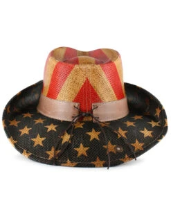 Cody James Men's Justice American Flag Drifter Straw Cowboy Hat -Boot Barn 099P25 PY P2