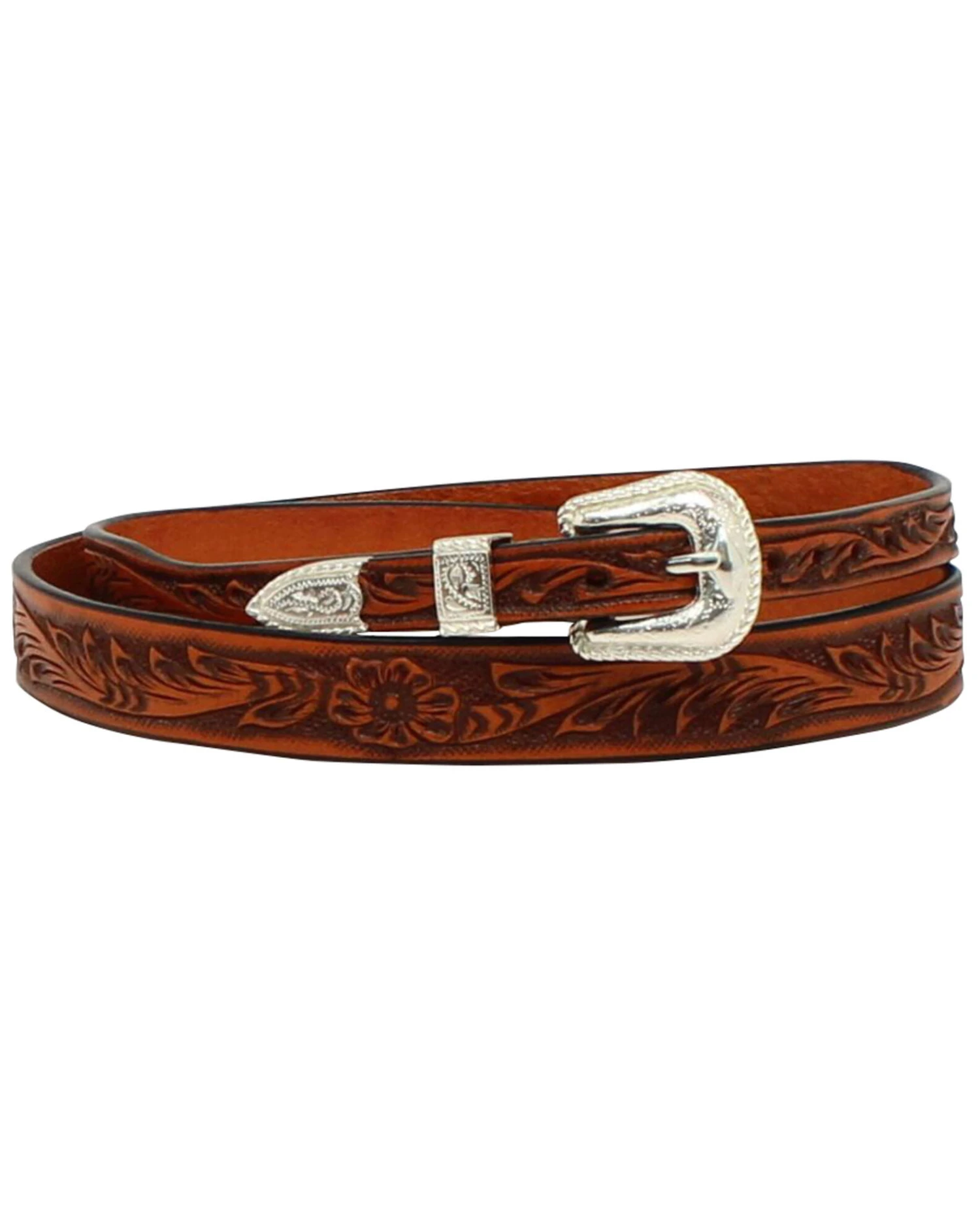 M & F Western Men's Tooled Leather Hatband 3 M & F Western Men's Tooled Leather Hatband