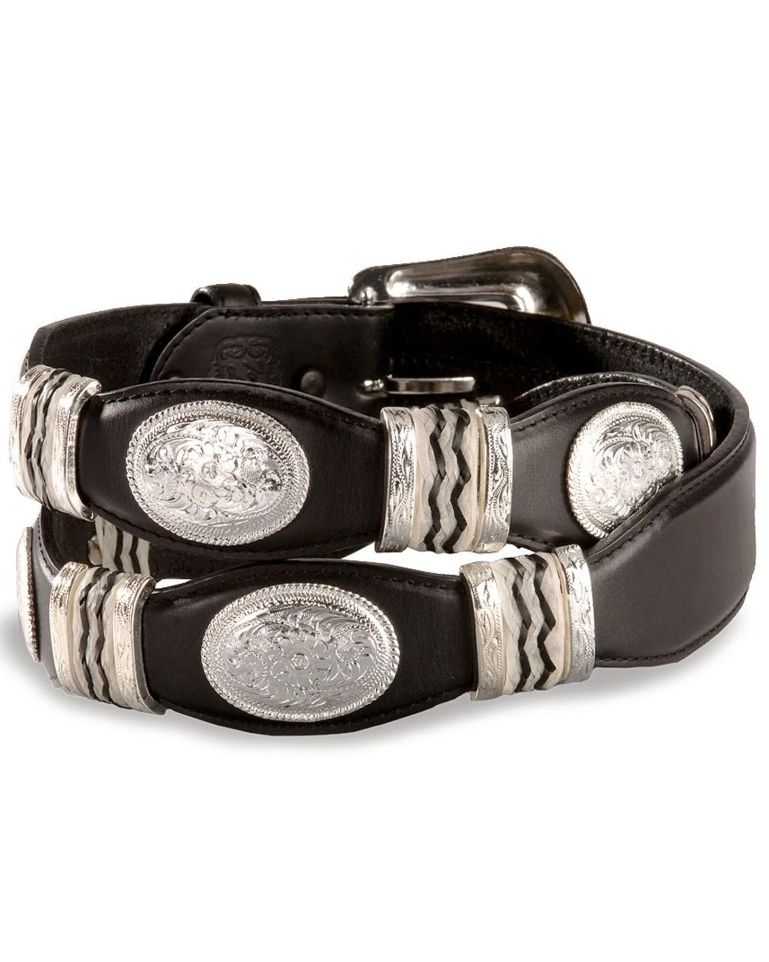 Tony Lama Scalloped Leather Belt 4 Tony Lama Scalloped Leather Belt - Image 2