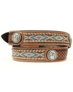 Ariat Men's Aztec Concho Belt 9 Ariat Men's Aztec Concho Belt -Boot Barn 120K64 19 D2