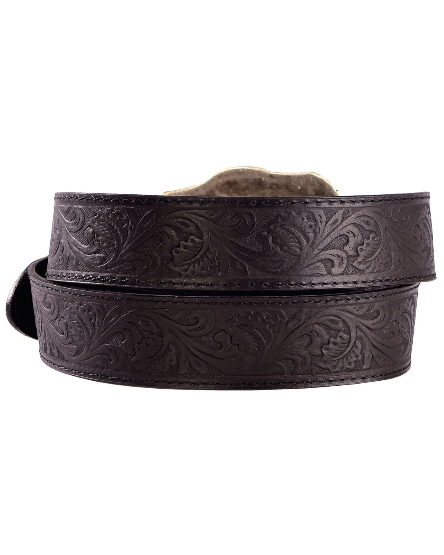 AndWest Men's Western Tooled Longhorn Belt 4 AndWest Men's Western Tooled Longhorn Belt - Image 2