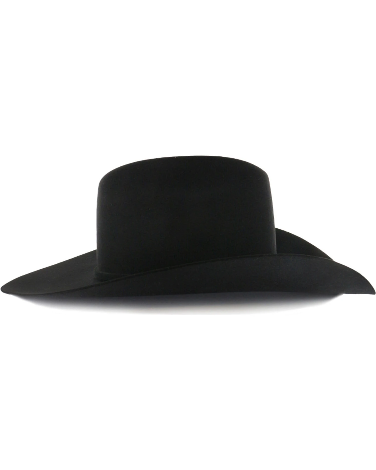 Rodeo King Men's Rodeo 5X Black Felt Cowboy Hat 5 Rodeo King Men's Rodeo 5X Black Felt Cowboy Hat - Image 3