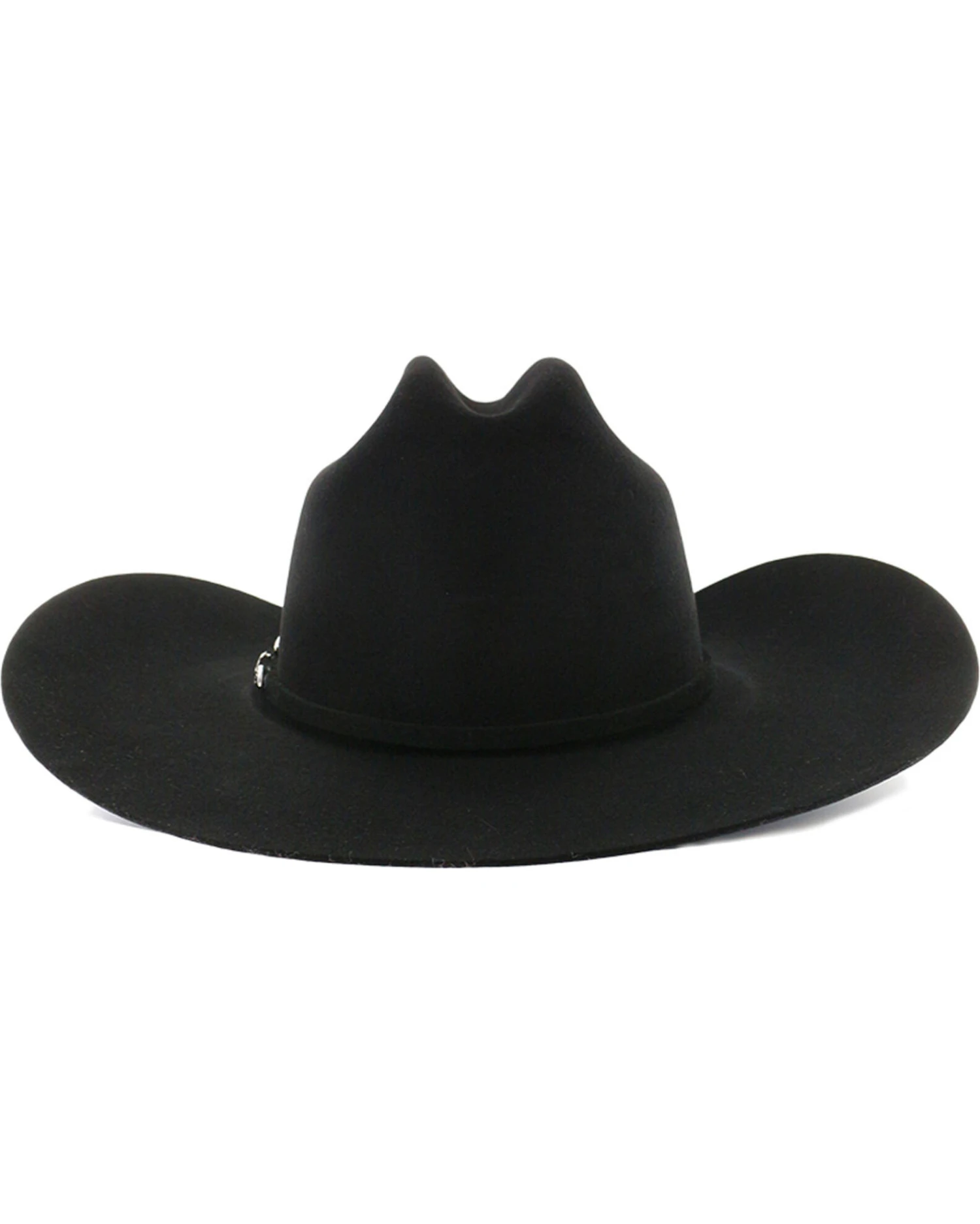 Rodeo King Men's Rodeo 5X Black Felt Cowboy Hat 6 Rodeo King Men's Rodeo 5X Black Felt Cowboy Hat - Image 4