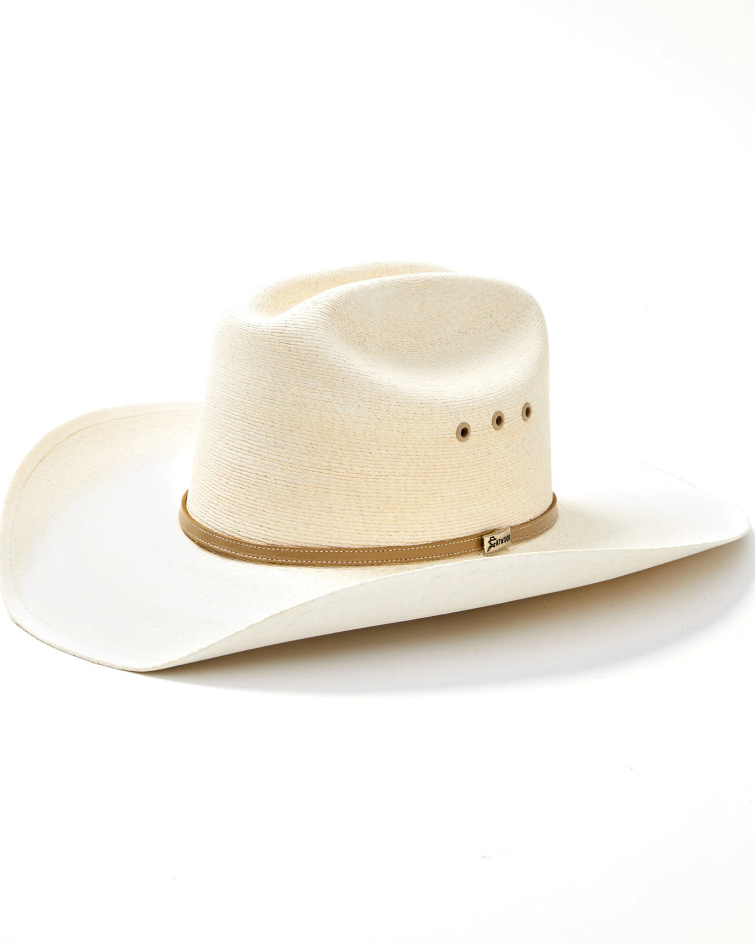 Atwood Hat Co Men's 7X Natural Marfa Western Palm Straw Hat 3 Atwood Hat Co Men's 7X Natural Marfa Western Palm Straw Hat
