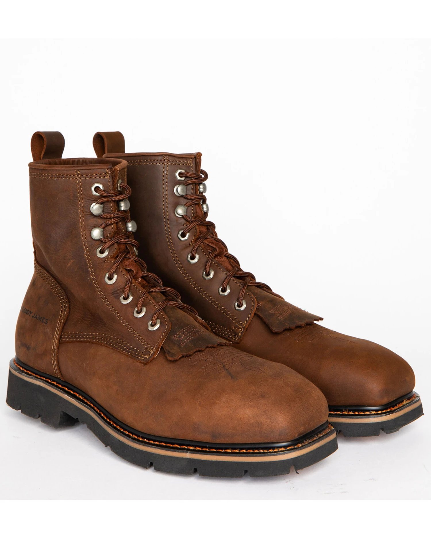 Cody James Men's 8" Lace-Up Kiltie Work Boots - Composite Toe 3 Cody James Men's 8" Lace-Up Kiltie Work Boots - Composite Toe