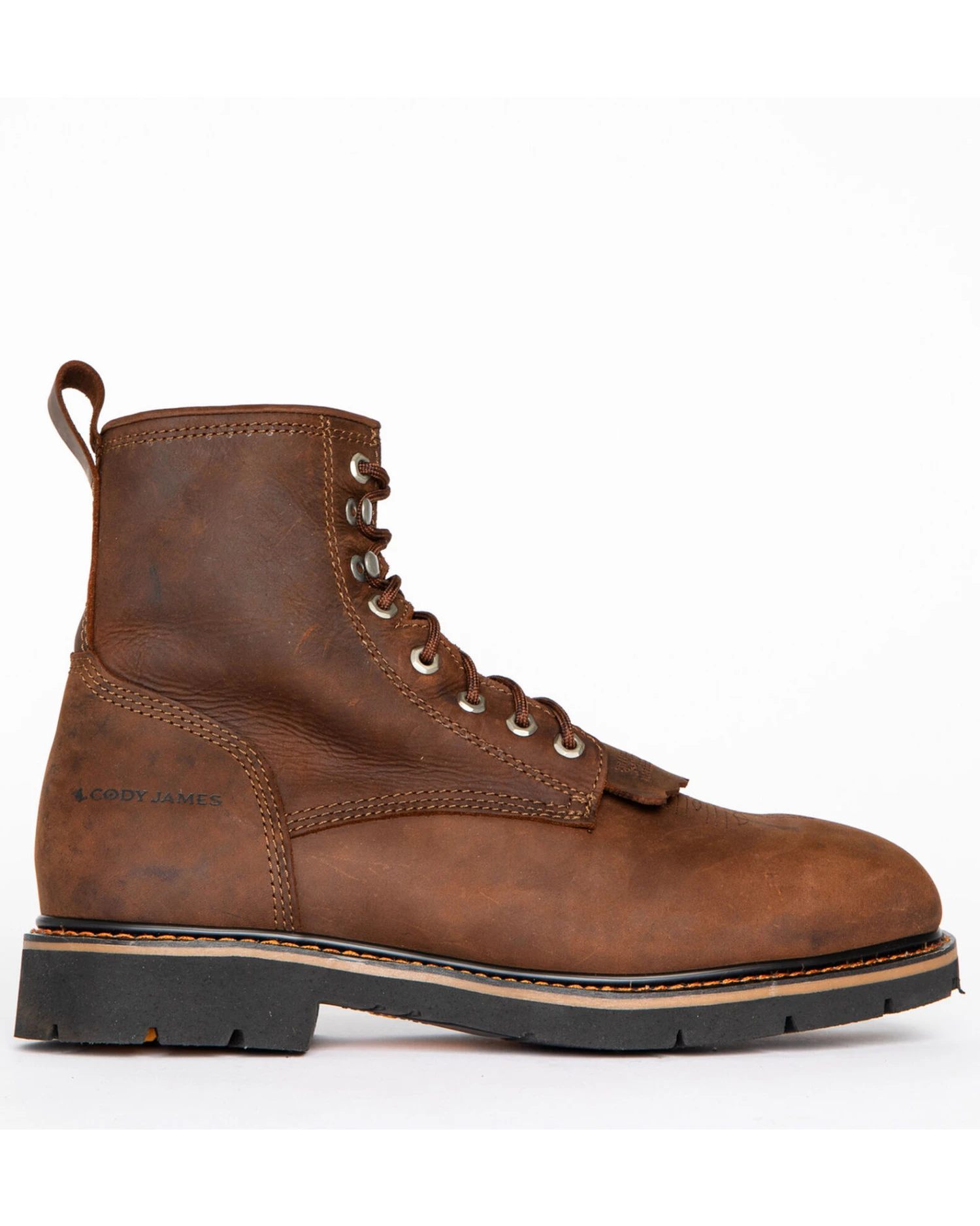 Cody James Men's 8" Lace-Up Kiltie Work Boots - Composite Toe 4 Cody James Men's 8" Lace-Up Kiltie Work Boots - Composite Toe - Image 2