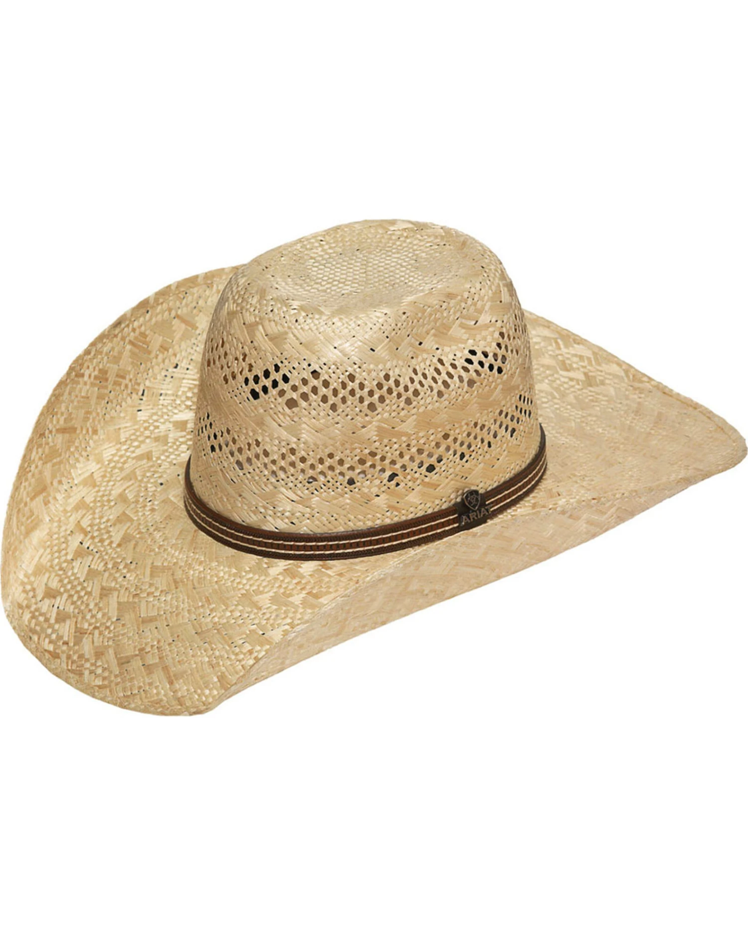 Ariat Men's Sisal Straw Punchy Cowboy Hat 3 Ariat Men's Sisal Straw Punchy Cowboy Hat