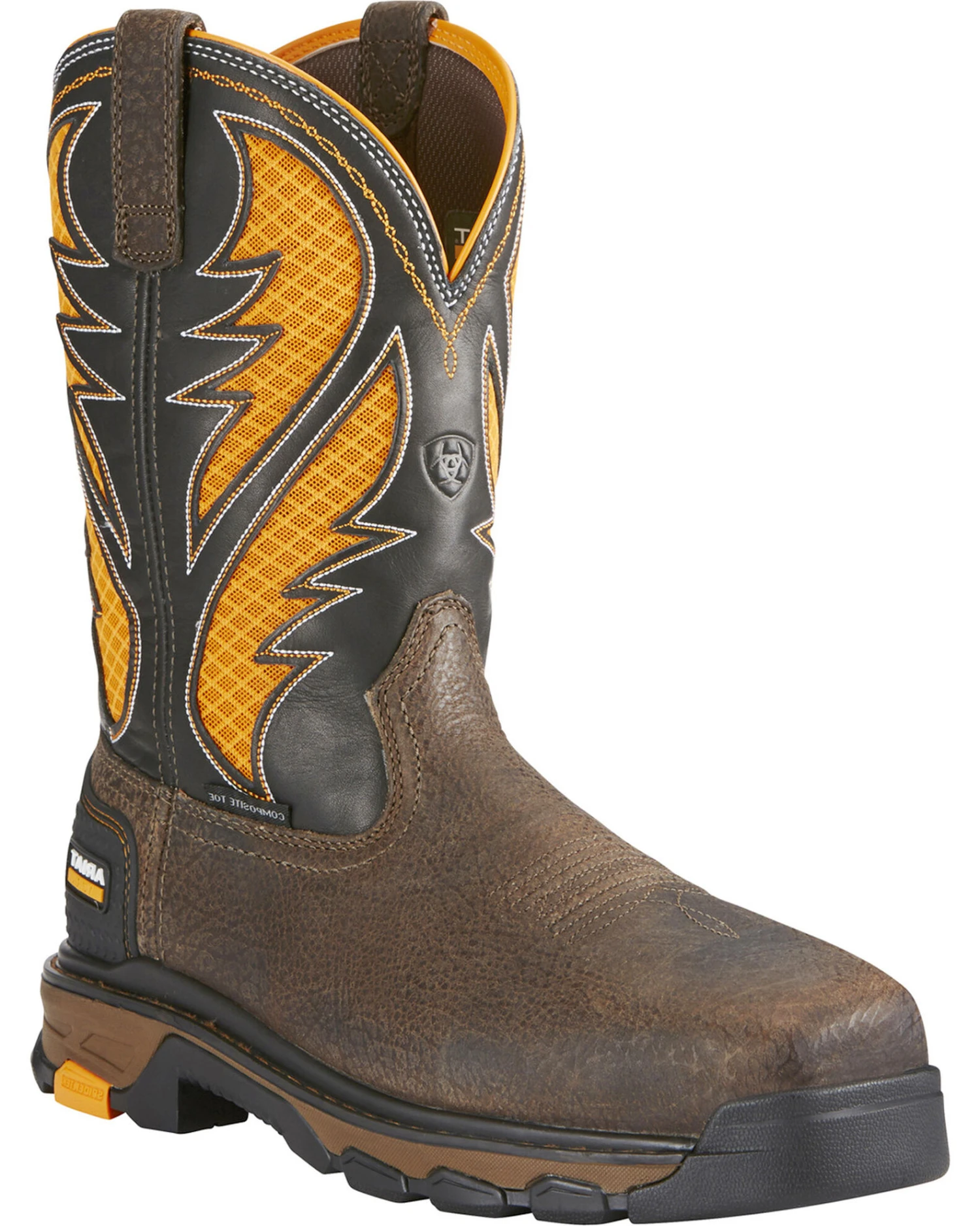 Ariat Men's Intrepid VentTEK Comp Toe Pull-On Safety Work Boots 3 Ariat Men's Intrepid VentTEK Comp Toe Pull-On Safety Work Boots