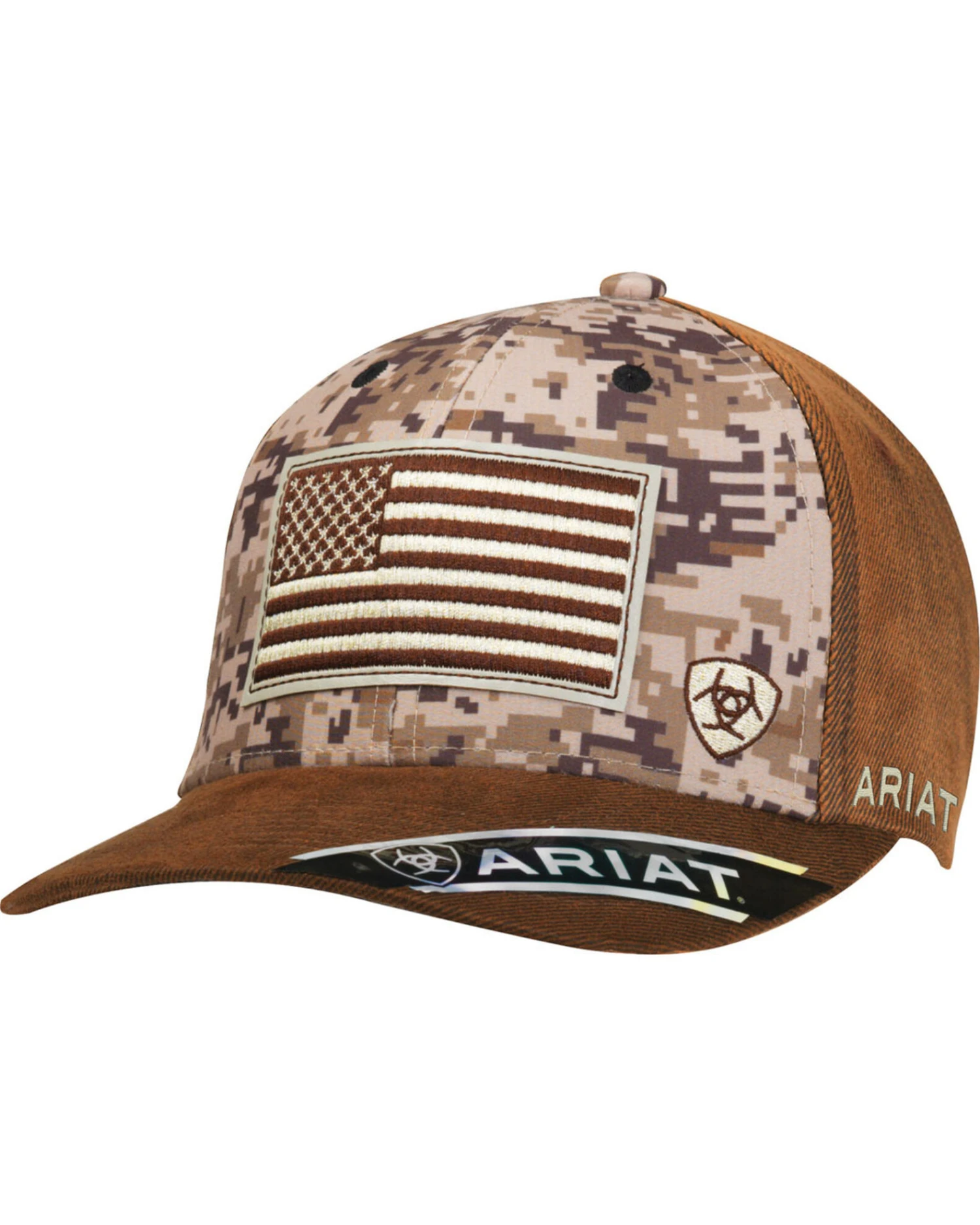 Ariat Men's Digi Camo Flag Ball Cap 3 Ariat Men's Digi Camo Flag Ball Cap
