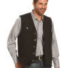 Wyoming Traders Men's Wyoming Wool Button Closure Vest 1 Wyoming Traders Men's Wyoming Wool Button Closure Vest -Boot Barn 2000235542 001 D1