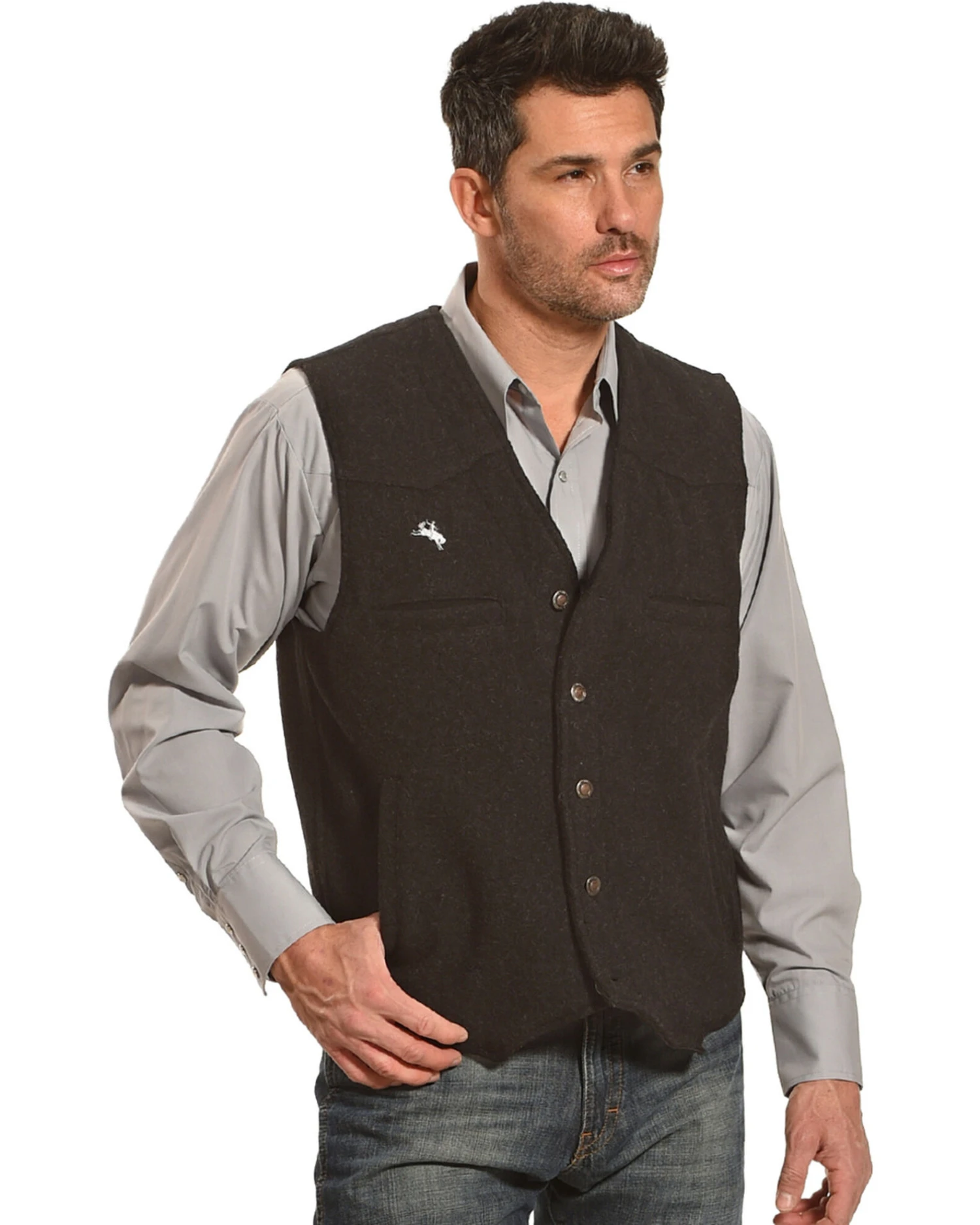 Wyoming Traders Men's Wyoming Wool Button Closure Vest 4 Wyoming Traders Men's Wyoming Wool Button Closure Vest - Image 2