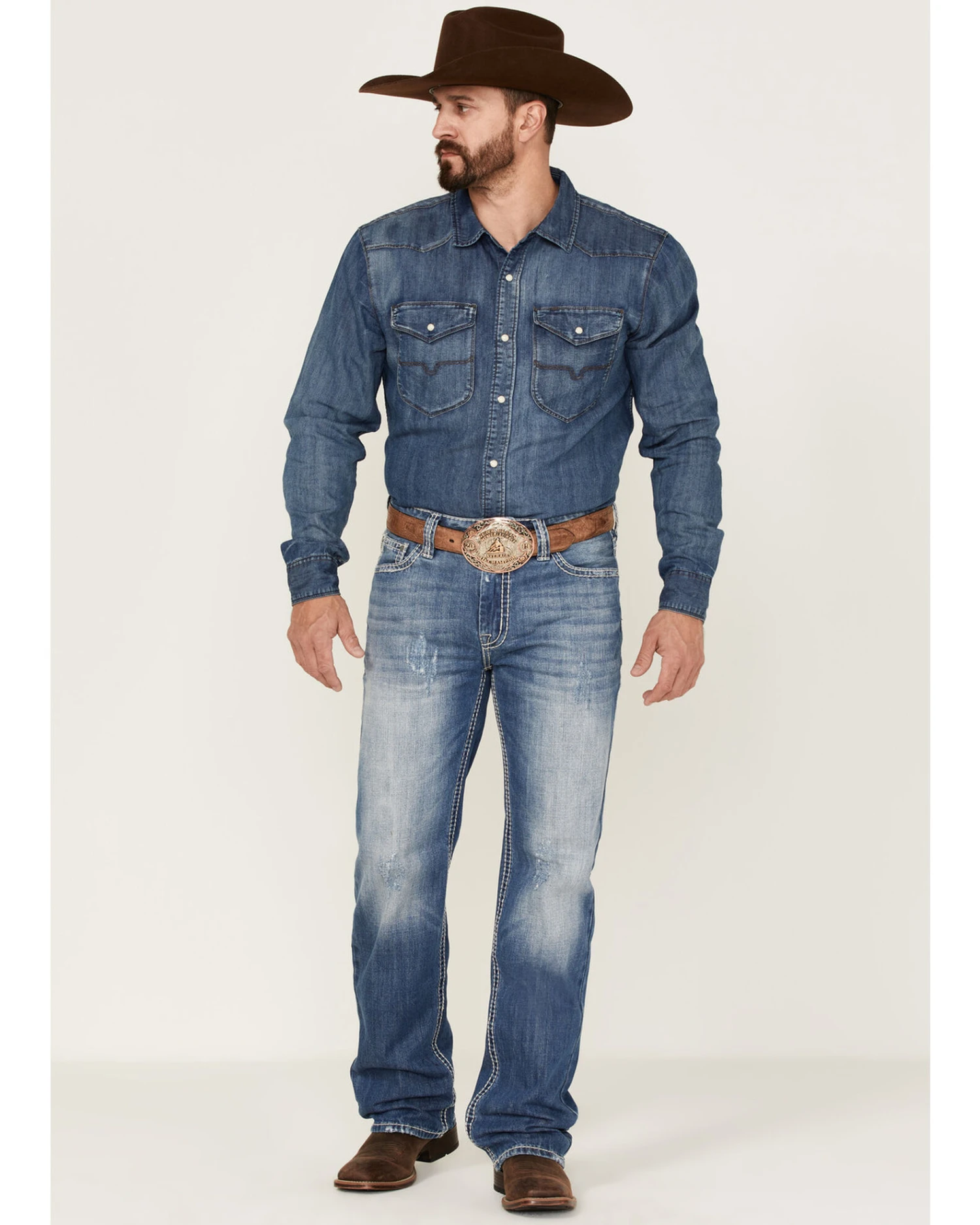 Rock & Roll Cowboy Men's Raised Straight Jeans 4 Rock & Roll Cowboy Men's Raised Straight Jeans - Image 2