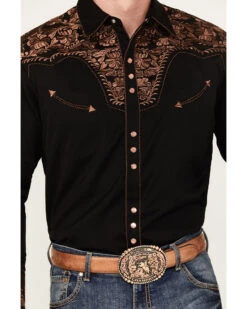 Scully Men's Embroidered Gunfighter Shirt - Big 7 Scully Men's Embroidered Gunfighter Shirt - Big -Boot Barn 2000245290 001 P2