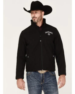 Jack Daniel's Men's Zip-Up Soft Shell Logo Jacket 9 Jack Daniel's Men's Zip-Up Soft Shell Logo Jacket -Boot Barn 2000245361 001 P1