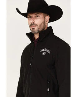 Jack Daniel's Men's Zip-Up Soft Shell Logo Jacket