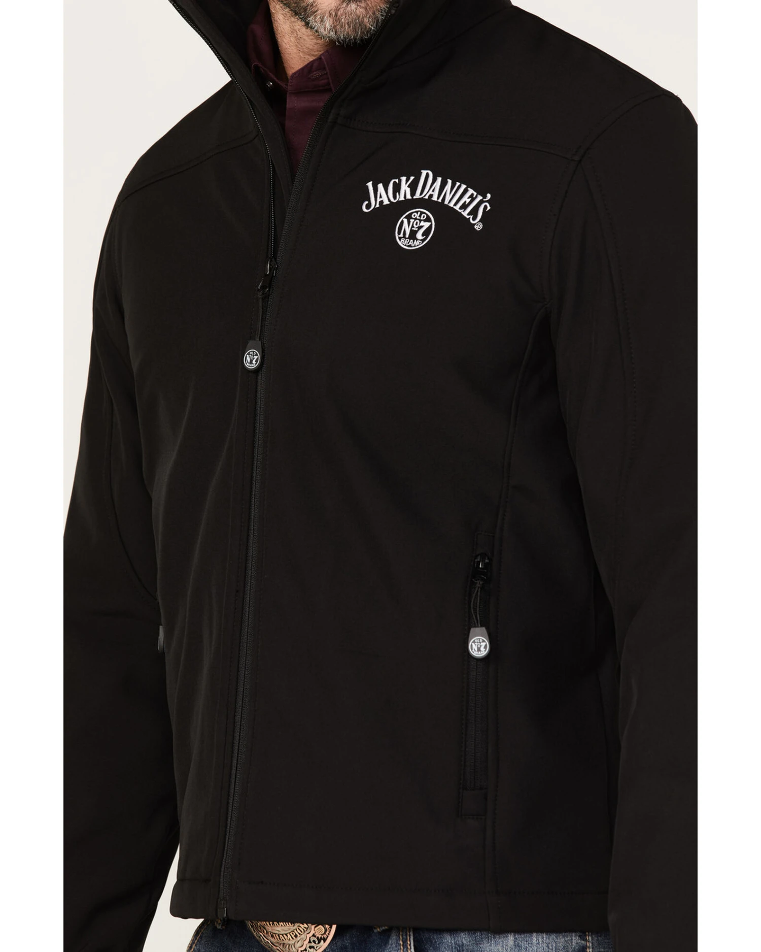 Jack Daniel's Men's Zip-Up Soft Shell Logo Jacket 4 Jack Daniel's Men's Zip-Up Soft Shell Logo Jacket - Image 2