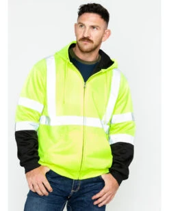 Hawx Men's Softshell High-Visibility Safety Work Jacket 10 Hawx Men's Softshell High-Visibility Safety Work Jacket -Boot Barn 2000252007 700 P1