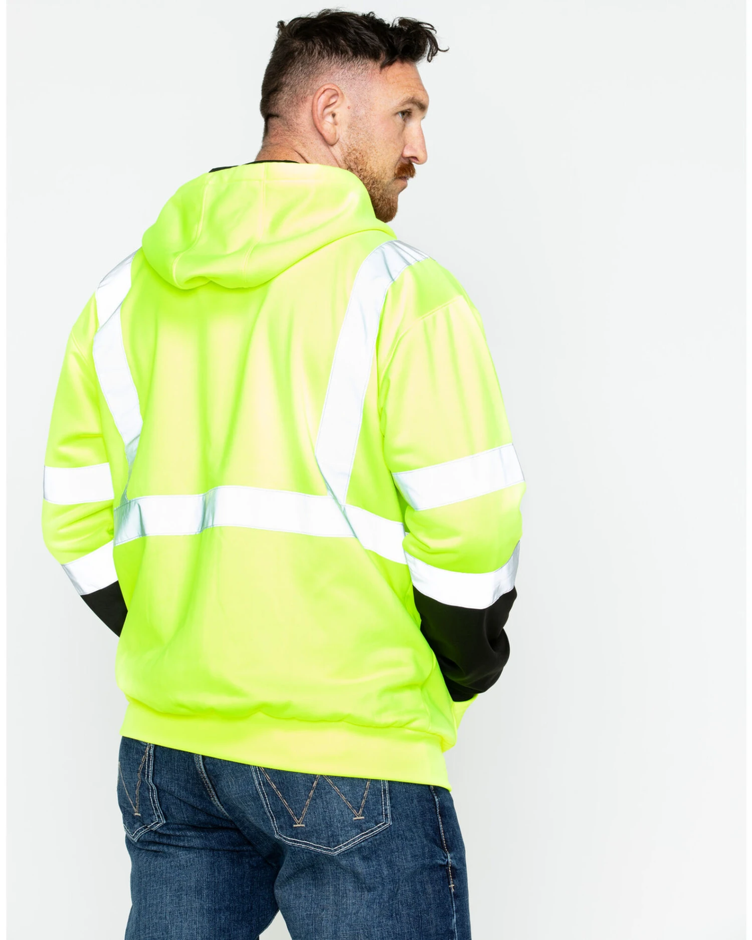 Hawx Men's Softshell High-Visibility Safety Work Jacket 4 Hawx Men's Softshell High-Visibility Safety Work Jacket - Image 2
