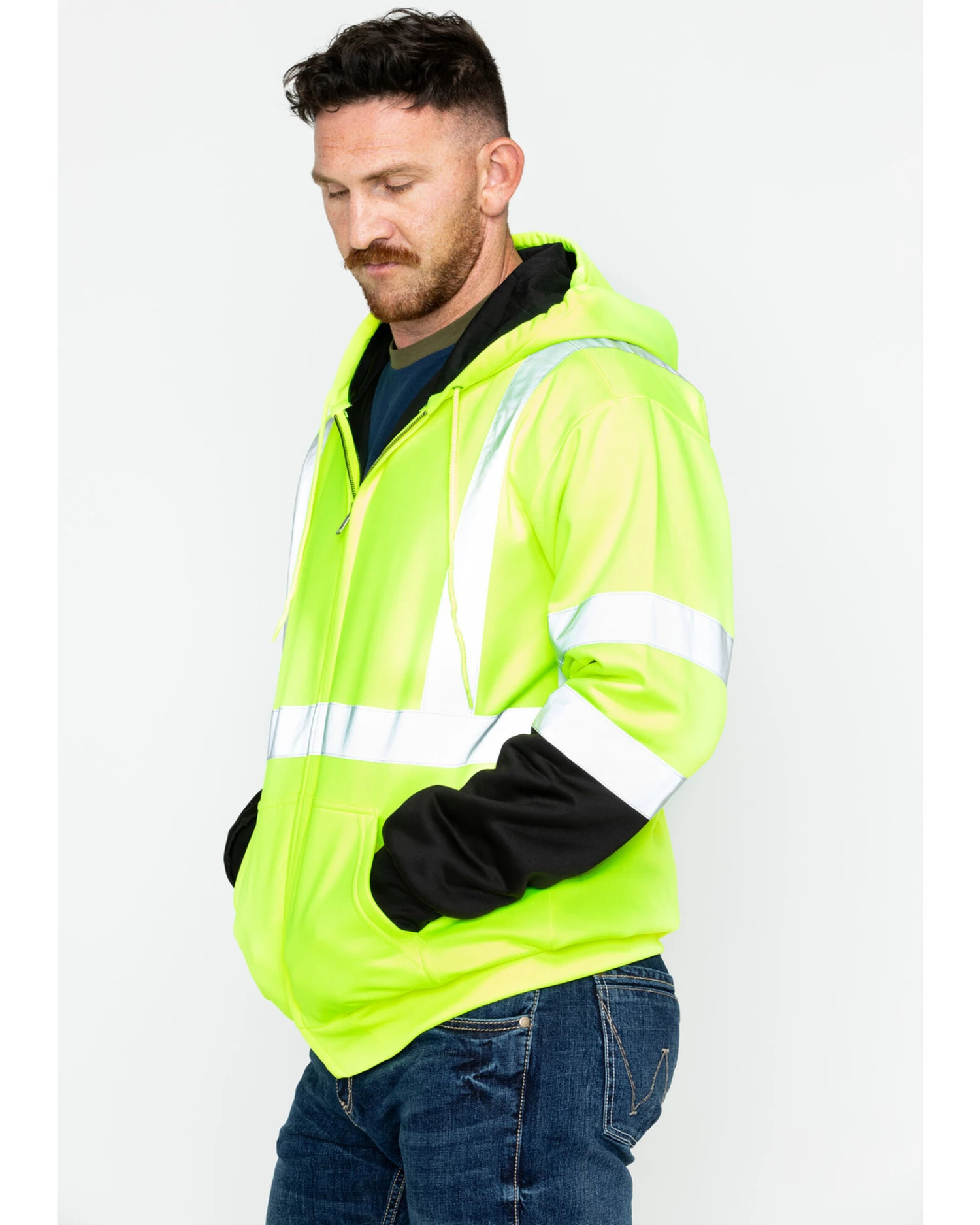 Hawx Men's Softshell High-Visibility Safety Work Jacket 3 Hawx Men's Softshell High-Visibility Safety Work Jacket