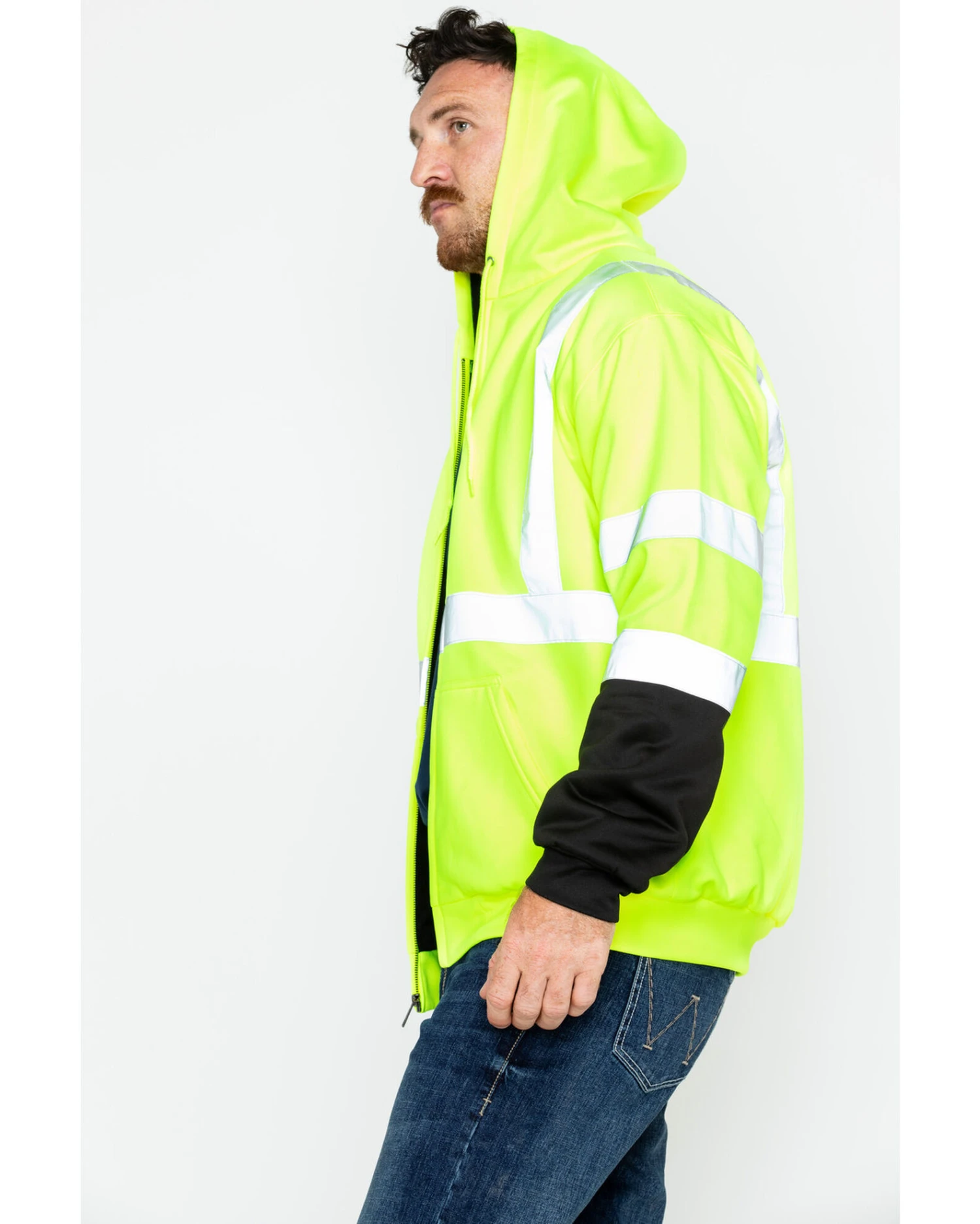 Hawx Men's Softshell High-Visibility Safety Work Jacket 8 Hawx Men's Softshell High-Visibility Safety Work Jacket - Image 6
