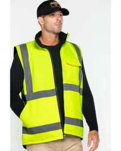 Hawx Men's Reversible Reflective Work Vest 12 Hawx Men's Reversible Reflective Work Vest -Boot Barn 2000252009 700 P1
