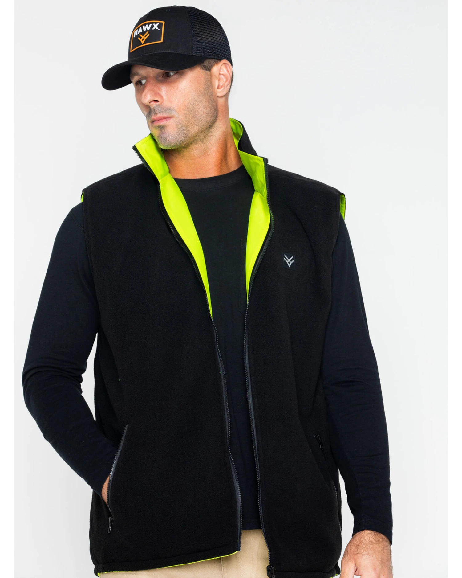 Hawx Men's Reversible Reflective Work Vest 3 Hawx Men's Reversible Reflective Work Vest