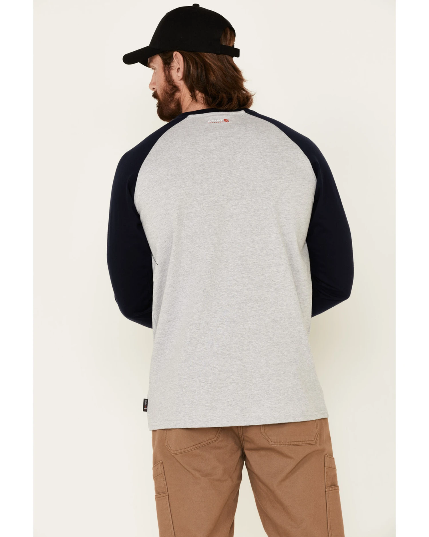 Ariat Men's FR Baseball Logo Crew Work Tee 5 Ariat Men's FR Baseball Logo Crew Work Tee - Image 3