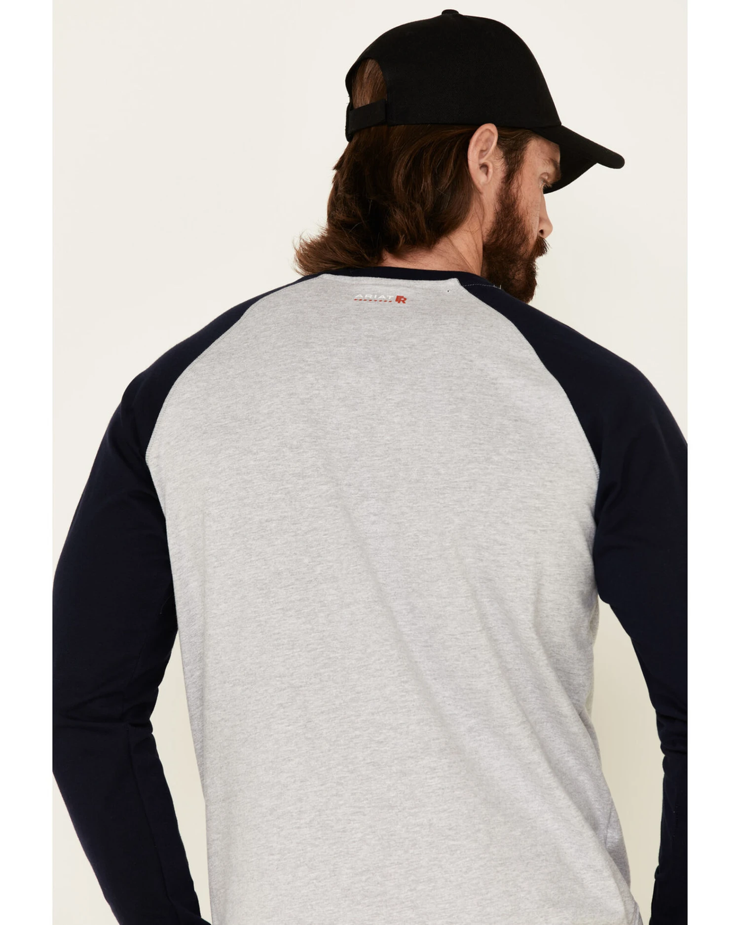 Ariat Men's FR Baseball Logo Crew Work Tee 6 Ariat Men's FR Baseball Logo Crew Work Tee - Image 4